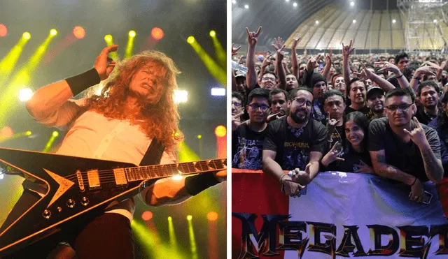 Megadeth llegó a Perú para brindar un espectacular show frente a sus fans. Foto: composición LR/Jhon Reyes/La República