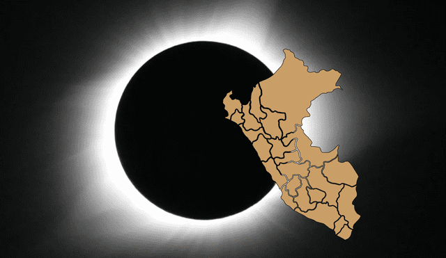 La última vez que se vio un eclipse solar total en Perú fue en 1994. Foto: NASA / composición LR