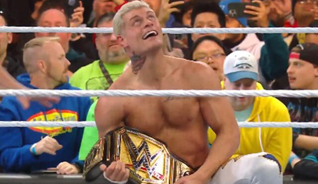 Cody Rhodes ganó Wrestlemania por primera vez en su carrera. Foto: captura de WWE | Video: WWE Network