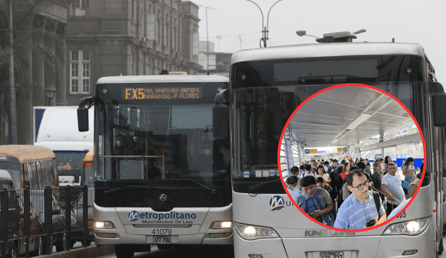 En menos de 15 días se han reportado que unidades del Metropolitano se malograron en su vía exclusiva y generó el retraso de otros buses. Foto: composición LR/Andina