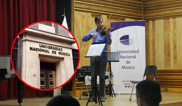 La actual Universidad Nacional de Música se inició en 1890 como la Academia Nacional de Música. Foto: Composición LR/UNM