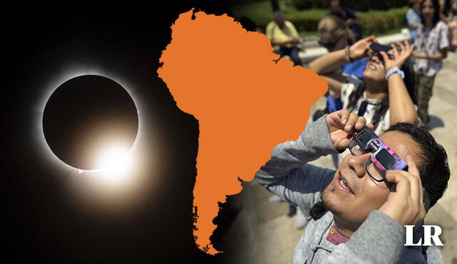 Sudamérica también podrá disfrutar de maravillosos eventos astronómicos, como los eclipses solares, hasta el 2027. Foto: composición LR/AFP