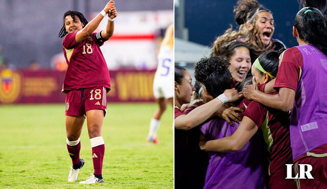 Ysaura Viso anotó dos de los goles de Venezuela en el segundo tiempo. Foto: composición LR / FVF