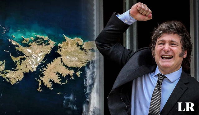 El presidente Javier Milei señala que la búsqueda para recuperar las islas Malvinas será lenta. Foto: composición LR/AFP