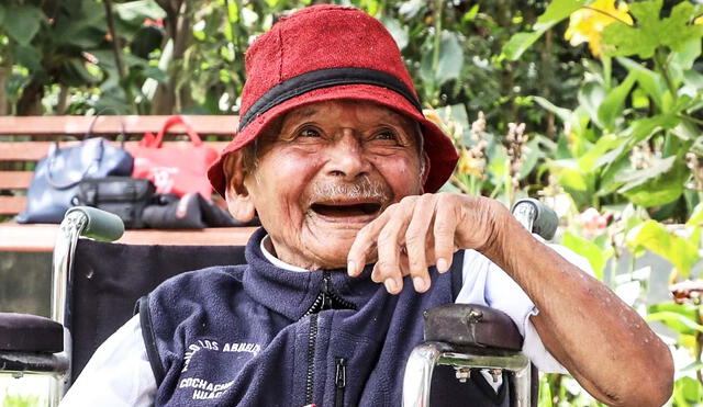Marcelino Abad Tolentino, el peruano que cumplió 124 años el último 5 de abril. Foto: @MIDIS_Pension65/X