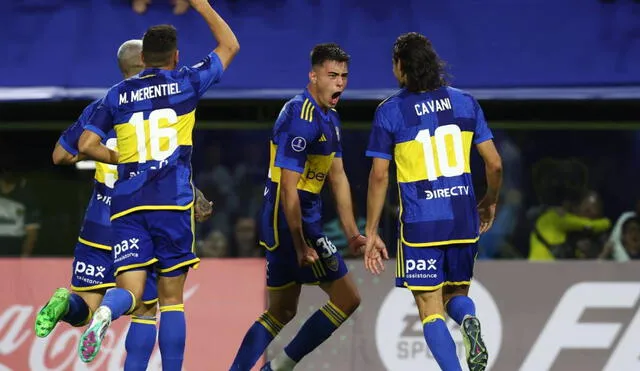 Los xeneizes sumaron su primera victoria en la Copa Sudamericana. Foto: AFP