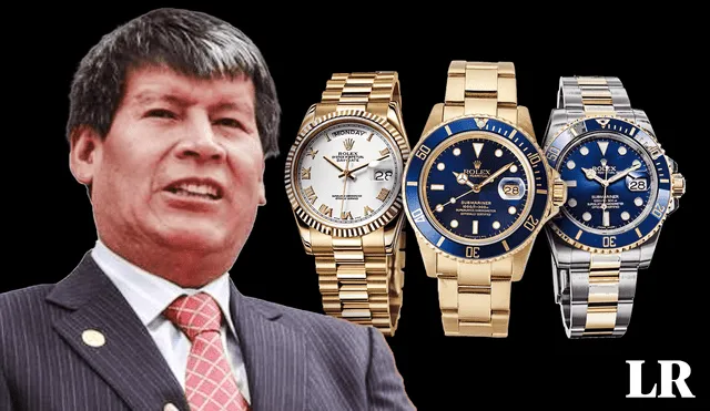 Wilfredo Oscorima reconoció haber prestado tres relojes a la presidenta Boluarte. Foto: Composición LR/Fabrizio Oviedo