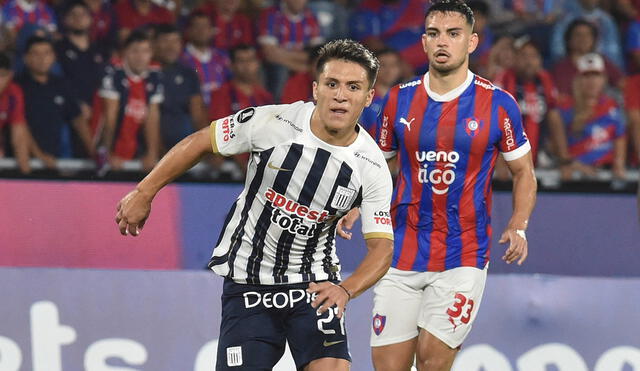 Catriel Cabellos no llegó a completar los 90 minuto del Alianza Lima vs. Cerro Porteño. Foto: AFP