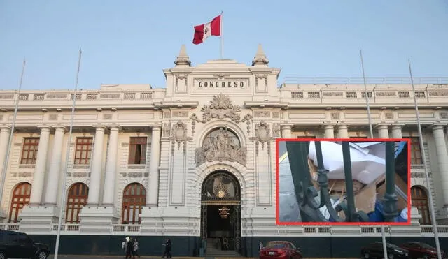 La Oficina Institucional del Congreso pidió no dañar la imagen del Parlamento al explicar que el desmonte se encontraba de forma temporal en la zona. Foto: Andina/LR