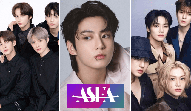 Stray Kids y TXT destacaron en los Asia Star Entertainer Awards 2024 y el único ausente fue Jungkook de BTS. Foto: composición LR/HYBE/JYP Entertainment