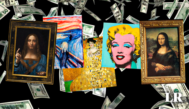La pieza de arte más costosa bordea los 450 millones de dólares. Foto: Foto: Composición LR/Elle Deco