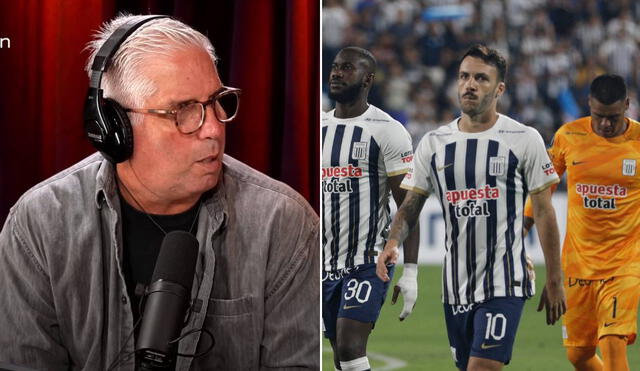 Alianza Lima se ubica último en su grupo en la Copa Libertadores 2024. Foto: composición LR/captura D&T con Diego Rebagliati y Talía Azcarate/Luis Jiménez/La República