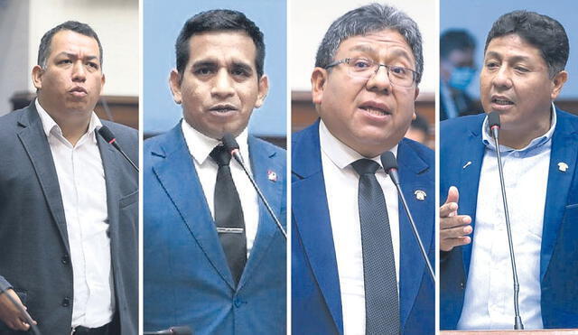 Congresistas Darwin Espinoza, Elvis Vergara, Jorge Flores y Raúl Doroteo investigados en el caso Los Niños.