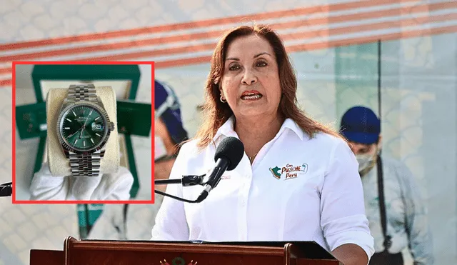 Presidenta Boluarte no ha querido transparentar el origen de los relojes Rolex que utilizó desde la primer revelación periodística. Foto: composición LR/ Andina.