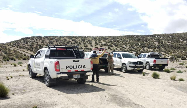 Policía de Alta Montaña se dirigió al lugar del accidente. Foto: Policía de Alta Montaña