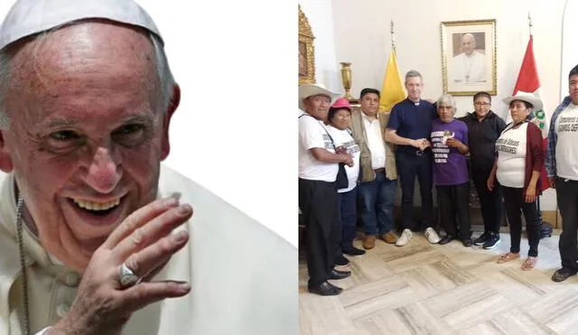 Papa Francisco les transmite a comuneros que tengan coraje y fuerza. Foto: difusión