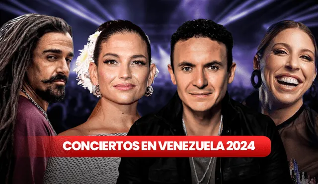 Los conciertos en Venezuela para 2024 traerán a los mejores exponentes de la música. Foto: composición Jazmin Ceras/LR