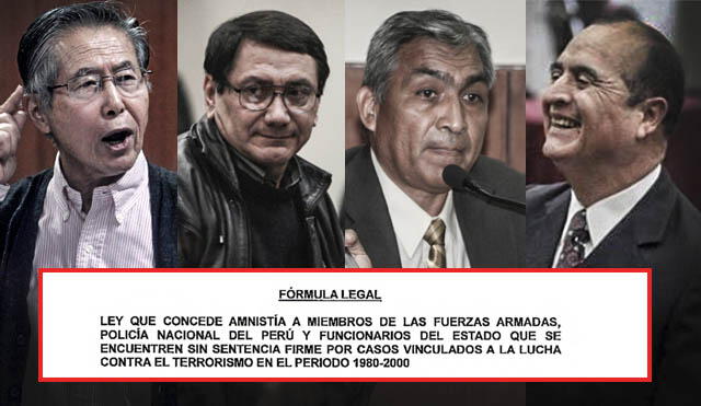 Alberto Fujimori y su socio Vladimiro Montesinos pueden ser favorecidos con el proyecto de Montoya, lo mismo que los exmiembros del grupo Colina Pichiligue y Martín Rivas. (Foto composición: La República)