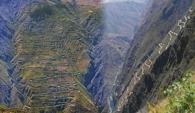 Temida y admirada, así es la carretera 24 Curvas situada en un bello paraje peruano. Foto: composición LR/Claudia Beltrán/CMA Perú/Marcaconga