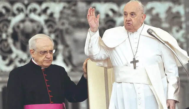 Apoyo. Papa Francisco exhorta: “Defiendan la tierra, no permitan que se la roben”.Atropello. Comuneros de Catacaos denunciaron al Sodalicio. Foto: AFP