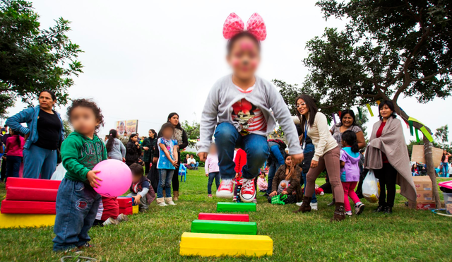 En el Club Metropolitano Flor de Amancaes, ubicado en Villa María del Triunfo, los niños podrán disfrutar del evento 'Juega, ríe, imagina y celebra'. Foto: Andina