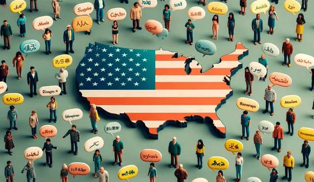 Aunque el inglés es muy relacionado con Estados Unidos, sus habitantes se comunican en más de 350 idiomas. Foto: IA