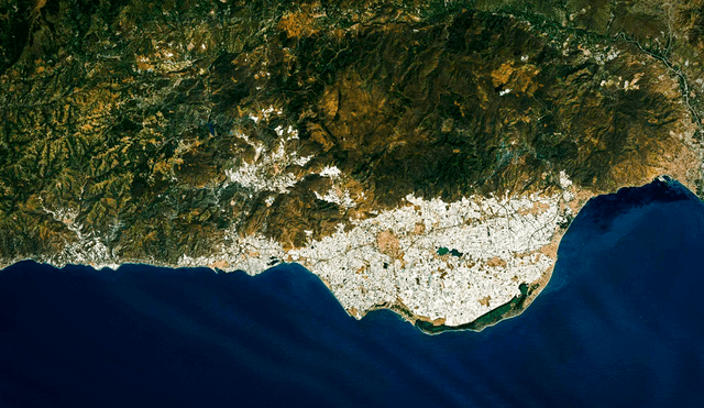 La visibilidad de la construcción fue confirmada inicialmente por astronautas españoles como Pedro Duque y Michael López-Alegría. Foto: NASA.