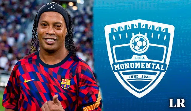 La Liga Monumental iniciará este 16 de mayo y tendría a Ronaldinho como una de sus figuras internacionales. Foto: composición LR / FC Barcelona / Liga Monumental