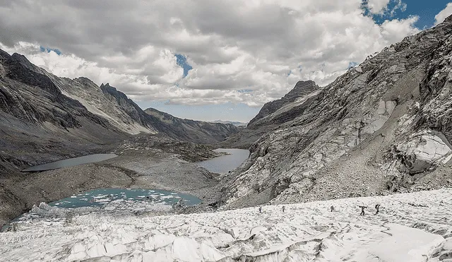Alerta. Nevado Huaytapallana (Junín) ha perdido 72% de su masa glacial. Esto impactará en la provisión de agua en Huancayo y se teme desembalse de algunas lagunas. Foto: difusión