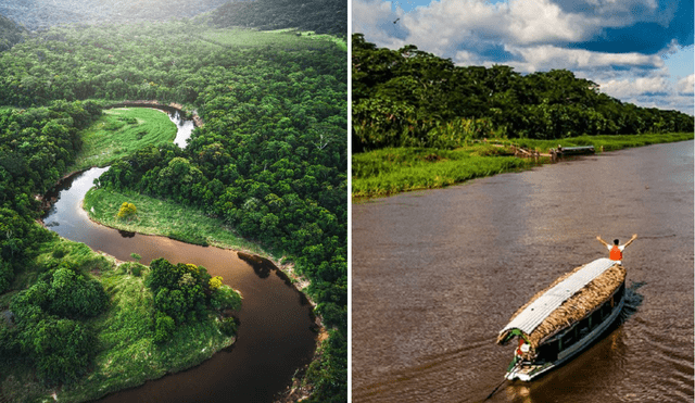 La cuenca del río Amazonas ocupa más de un tercio de la superficie de América del Sur. Foto: composición LR/El Confidencial /Agencia Andina