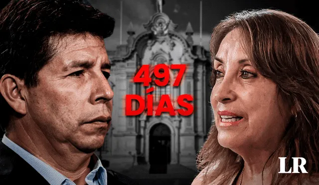 Dina Boluarte alcanzó los 497 días en Palacio en medio de investigaciones fiscales. Foto: composición de Jazmín Ceras/La República/Presidencia