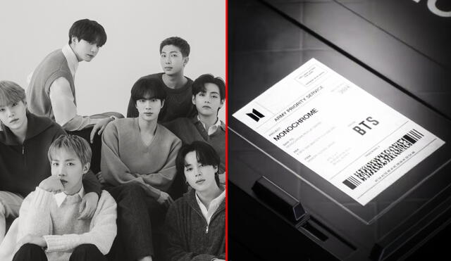 Monochrome, lo nuevo de BTS, estará disponible de cara al aniversario de la boyband de k-pop. Foto: composición LR/Hybe