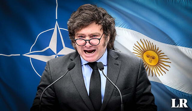 Javier Milei continua con su búsqueda de fortalecer su alianza con Occidente tras la solitud argentina presentada a la OTAN. Foto: composición LR/AFP