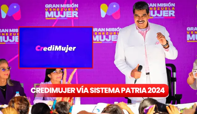 Nicolás Maduro entregó los primeros 33. 000 créditos con apoyo del Banco de Venezuela. Foto: composición Gerson Cardoso/LR/Credimujer