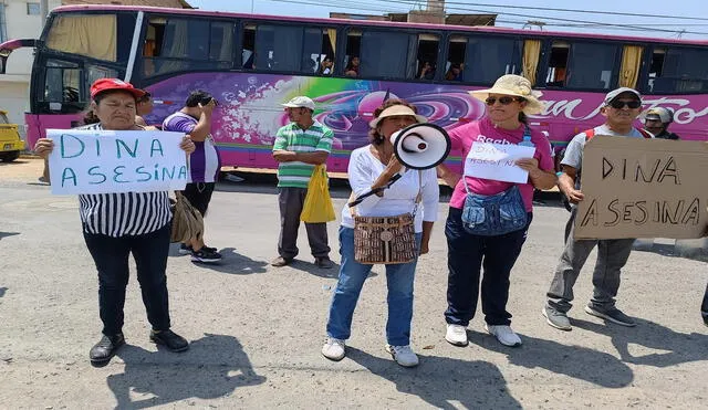 Vecinos rechazan la presencia de Dina Boluarte en Trujillo. Foto: Sergio Verde LR