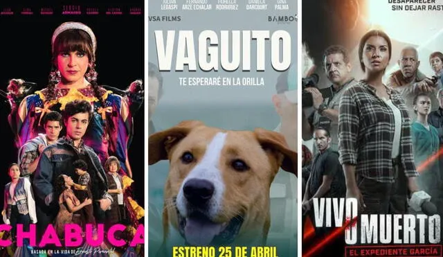 'La fiesta del cine' inicia el lunes 22 de abril y dentro de la promoción podrás adquirir boletos para 'Chabuca', 'Vivo o muerto' y 'Vaguito'. Foto: composición LR/ Cinemark