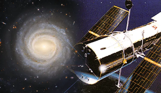 Telescopio espacial Hubble pudo captar brillante dúo galáctico estelar. Foto: HubbleSite
