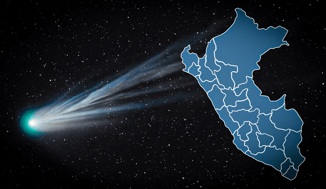 El Cometa Diablo será más visibles en países como EE.UU y México. Composición: LR