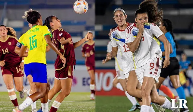 La selección venezolana clasificó al hexagonal final del Sudamericano Femenino Sub-20 como tercera de su grupo. Foto: composición LR / FVF