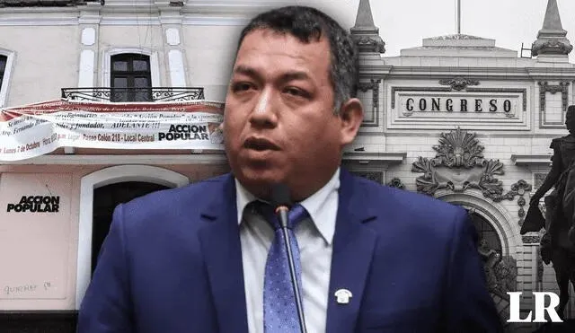 Darwin Espinoza asumió la vocería de la bancada de Acción Popular en agosto del 2023. Foto: composición LR