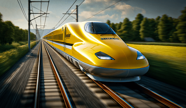 El tren construido por la empresa Brightline tendrá un costo de US$ 12.000 millones. Imagen: IA