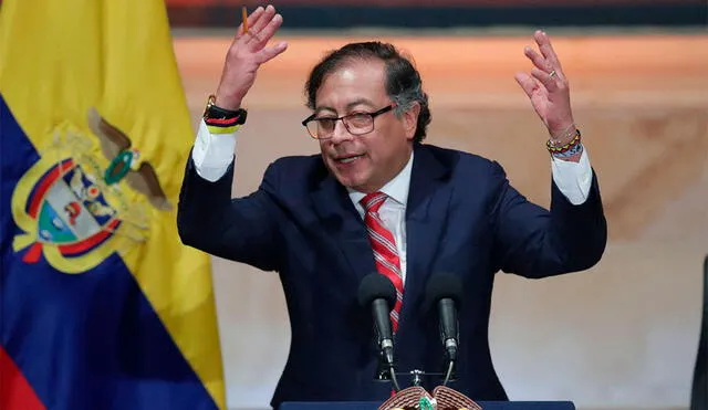 Gustavo Petro, presidente de Colombia, obtuvo en abril un 41,1% de valoración positiva y un 56,8% de valoración de negativa, según la consultora CB. Foto: AFP