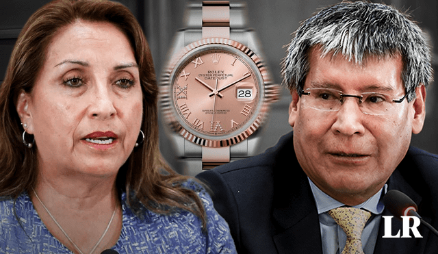 Dina Boluarte y Wilfredo Oscorima seguirán declarando en la Fiscalía por el caso Rolex. Foto: composición Fabrizio Oviedo/La República