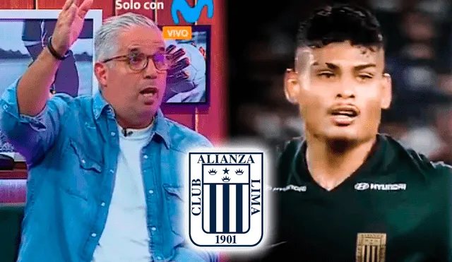 Jeriel De Santis fue el último refuerzo de Alianza Lima a inicios de la temporada 2024. Foto: composición GLR/captura Movistar/captura ESPN