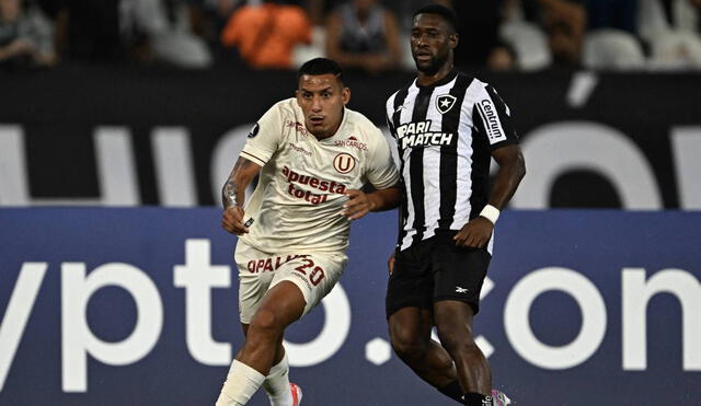 Universitario y Botafogo se enfrentaron por la Copa Libertadores en Brasil. Foto: AFP