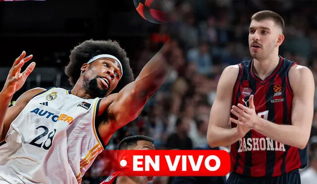 Real Madrid y Baskonia chocarán por el juego 2 de los cuartos de final en el  WiZink Center este jueves 25 de abril. Foto: Real Madrid baloncesto/Baskonia/X/composición LR