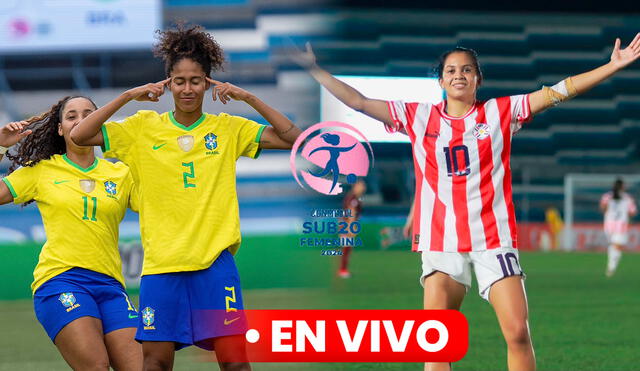 Paraguay y Brasil, al igual que Colombia, son las selecciones que lideran el hexagonal final del Sudamericano Femenino Sub-20, por ahora. Foto: SelecaoFeminina/Albirroja/X/composición LR