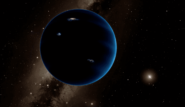 Ilustración representativa del hipotético Planeta 9. Foto: Caltech/R. Herido (IPAC)