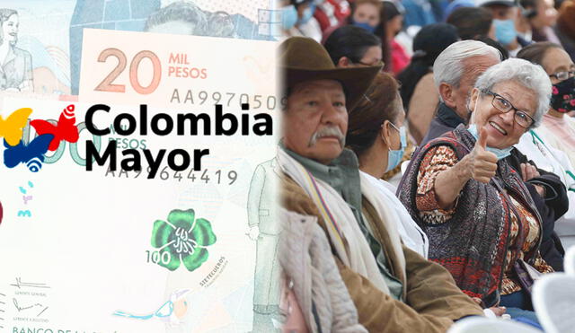 Colombia mayor otorga una ayuda de 80.000 pesos; sin embargo, para los residentes en Bogotá, debido a un convenio de cofinanciación con la Alcaldía Mayor, los beneficiarios reciben un total de 130.000. Foto: Composición LR/Prosperidad Social