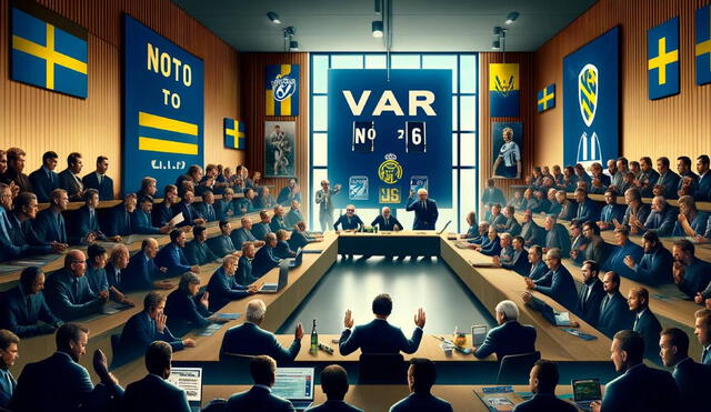 La liga de Suecia acaba de anular el uso del VAR en su fútbol local. Foto: composición GLR/IA